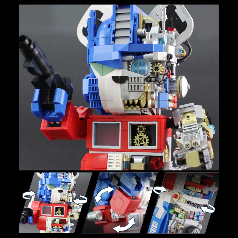 Wangao 188003 Idea 400% Mechanical Transformers Bear Robot Buildings Blocks ***±pcs Bricks from China.