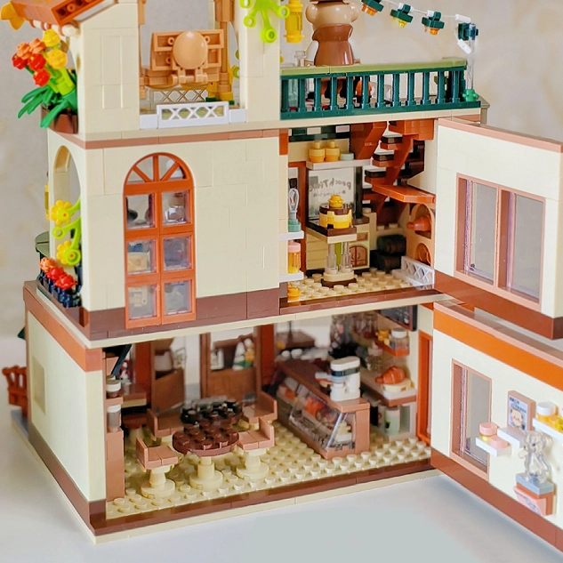 Inbrixx 881101 Teddy's Coffee House/Shop Modular Buildings Blocks 1381±pcs Bricks from China.