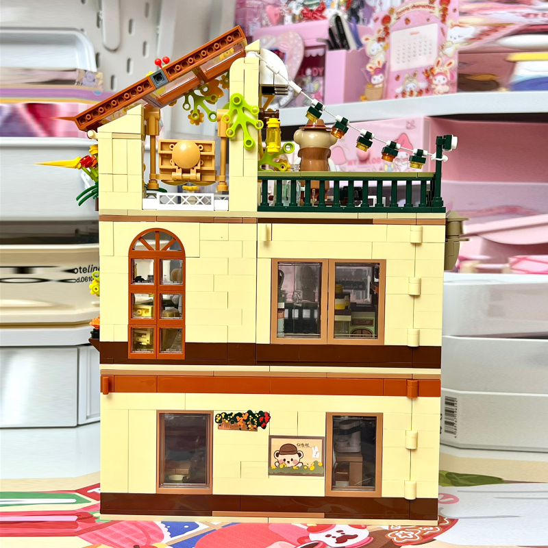 Inbrixx 881101 Teddy's Coffee House/Shop Modular Buildings Blocks 1381±pcs Bricks from China.