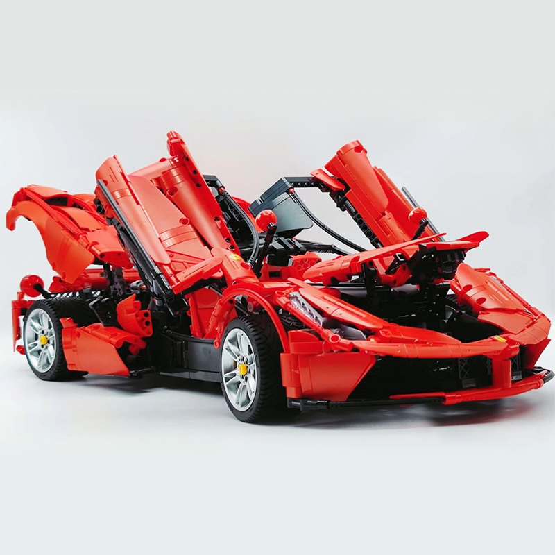 CaDa C61505 Technic 1:8 Red Ferrari Laferrari Sports Car Buildings Blocks 4739±pcs Bricks from USA 3-7 Days Delivery.