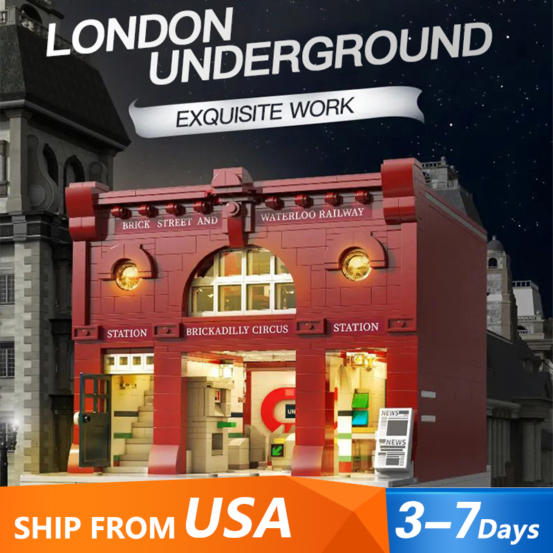 CaDa C66008 Creator Expert London Underground Modular Buildings Blocks 1836±pcs from USA 3-7 Days Delivery.