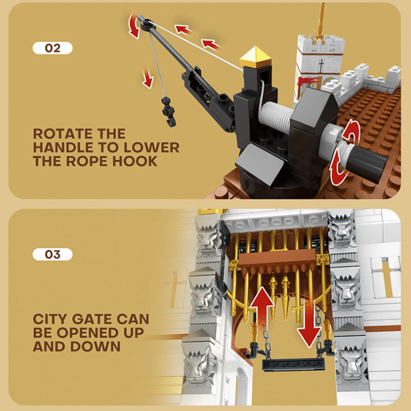 Reobrix 66013 Pirates The Royal Bay Building Blocks 4168±pcs Bricks Toys From USA 3-7 Delivery.
