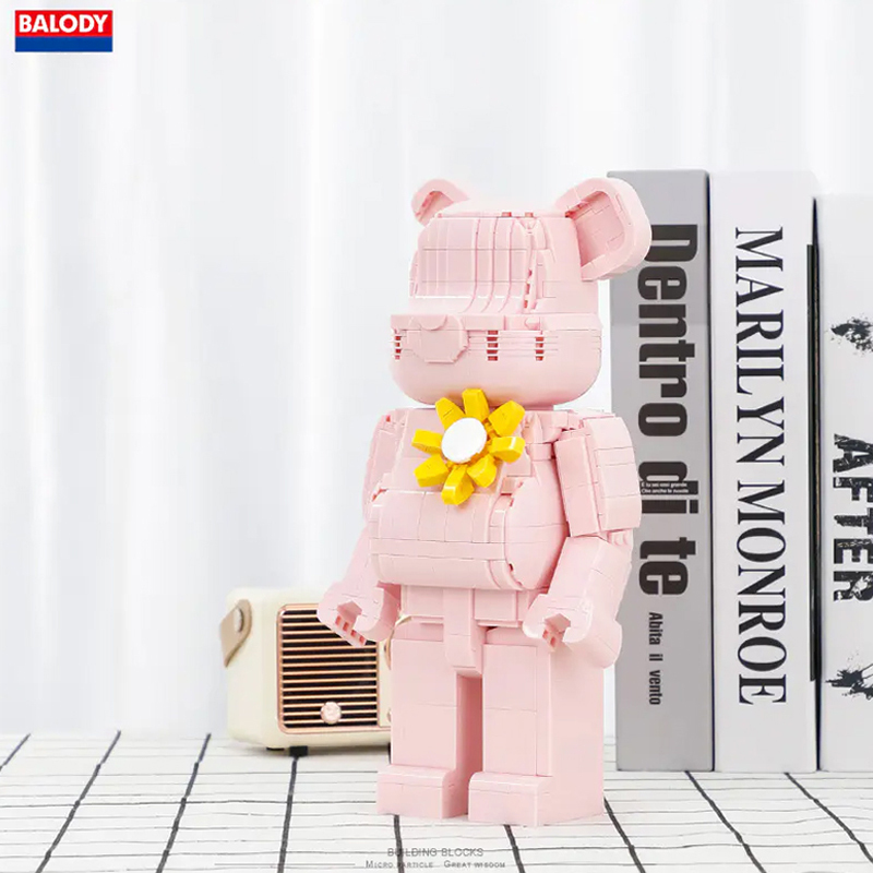 {Mini Micro Bricks}BALODY 21165 Creator Idea Pink Lover Beer Building Blocks 1126±pcs Bricks from China