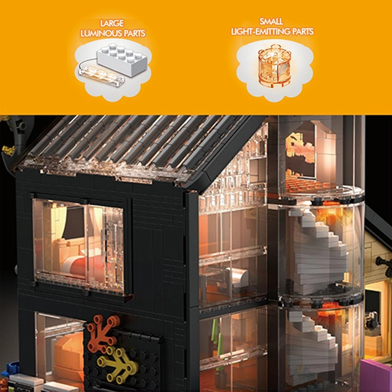 {With Light}Forange FC8530 Girls Series Dream Cottage Maplewood Villa Building Blocks 2008±pcs Bricks from China.