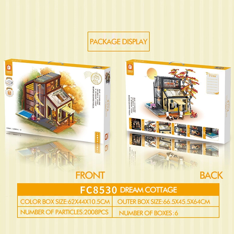 {With Light}Forange FC8530 Girls Series Dream Cottage Maplewood Villa Building Blocks 2008±pcs Bricks from China.