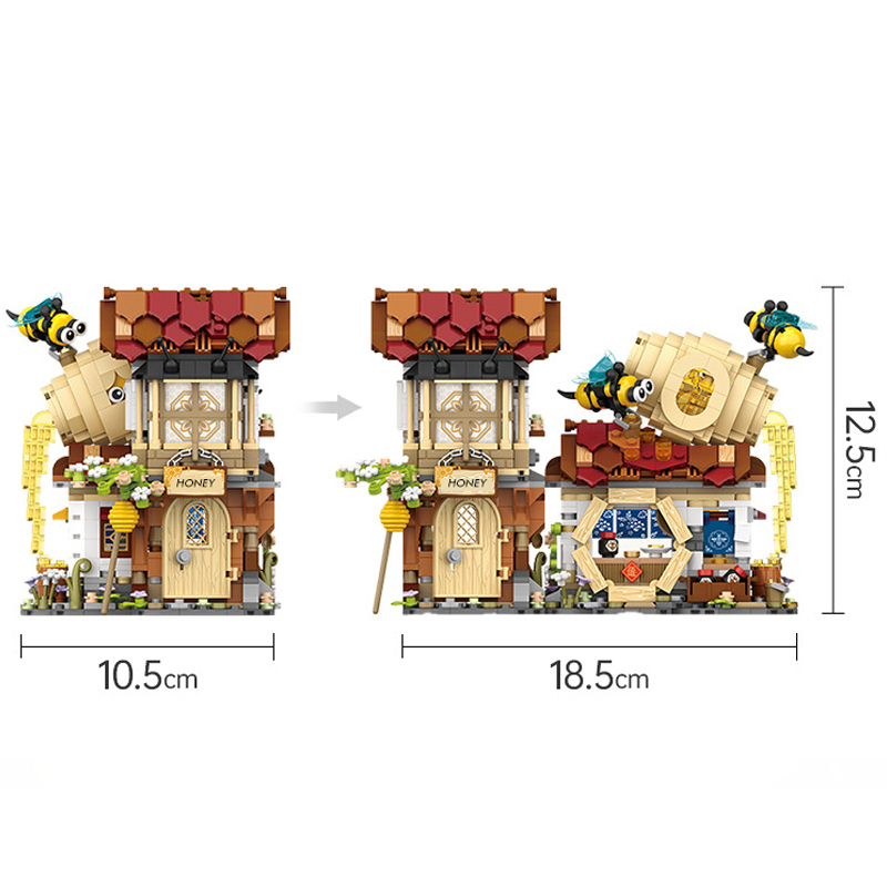 {Mini Micro Bricks} LOZ1943 Creator Honey workshop Buidling Blocks Toys 1242±pcs Bricks from China.