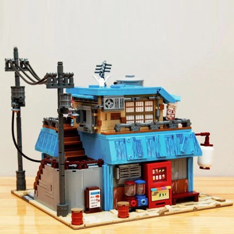 Keeppley K20509 Movie & Game Noodle Shop Building Blocks Japanese Architecture House 2240±pcs Bricks Toys from USA 3-7 Days Delivery.