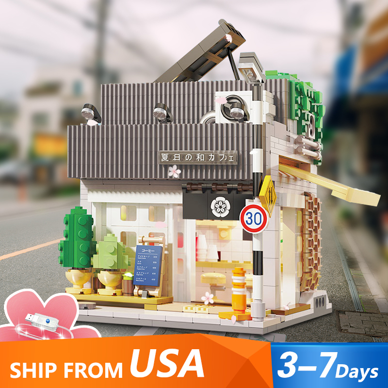 CaDa C66007 City Series Summer Breeze Coffee Shop Building Blocks 1108±pcs Bricks from USA 3-7 Days Delivery.