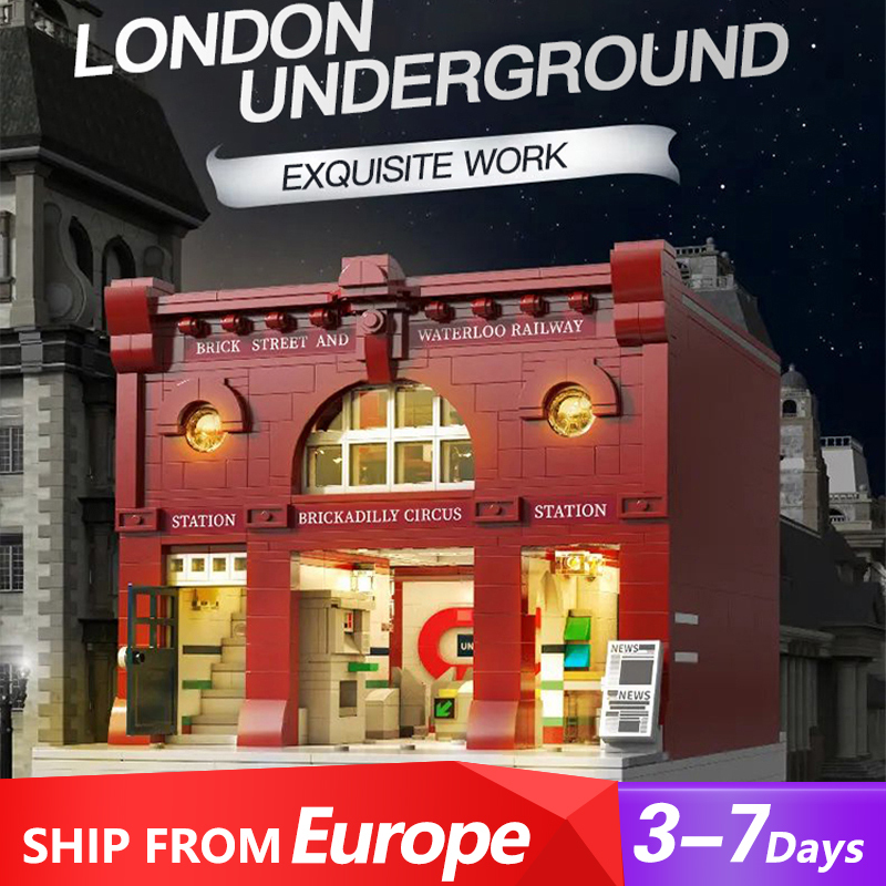 CaDa C66008 Creator Expert London Underground Modular Buildings Blocks 1836±pcs from Europe 3-7 Days Delivery.