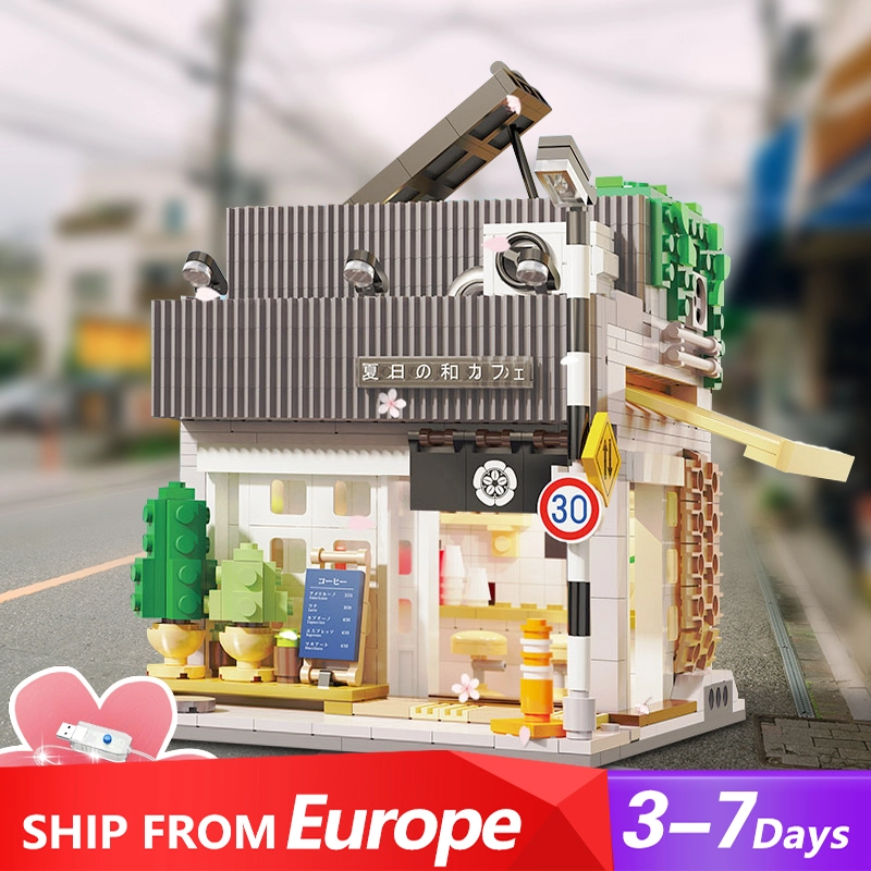 CaDa C66007 City Series Summer Breeze Coffee Shop Building Blocks 1108±pcs Bricks from Europe 3-7 Days Delivery.