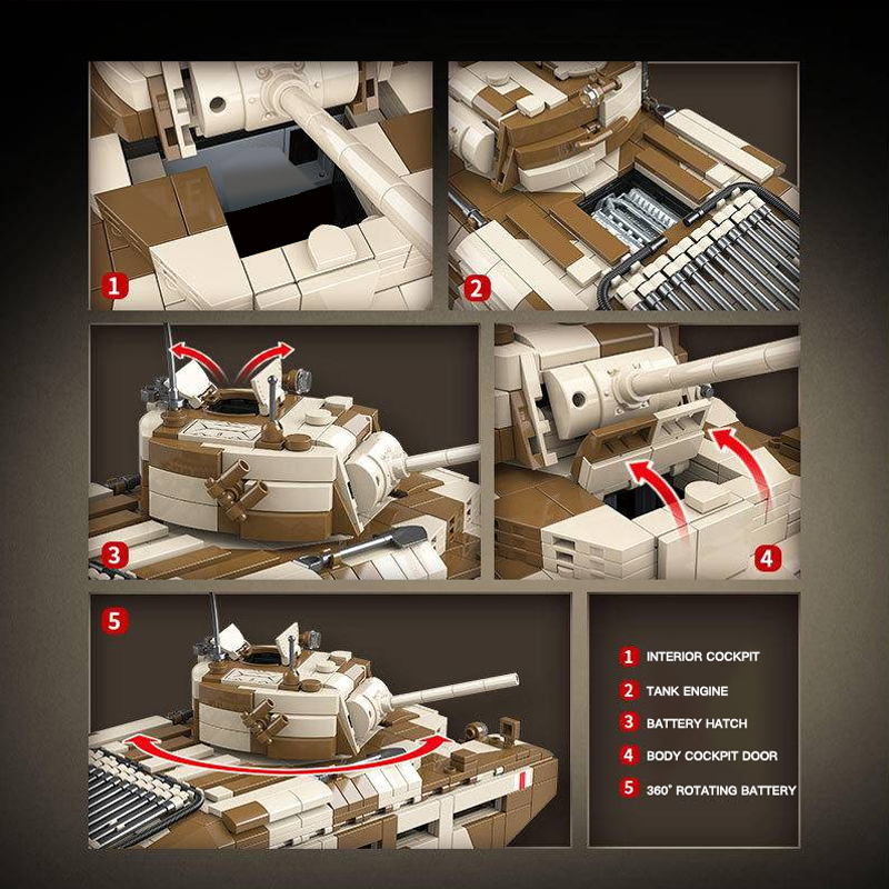 QUANGUAN 100236 Military Matilida Infantry Tank MK.II A12 Building Blocks 1211±pcs Bricks from China.