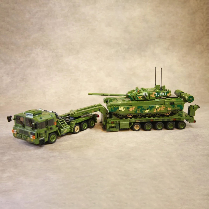 PANLOS 688003 Military 99A Tank Transportation Building Blocks 2784±pcs Bricks from China.