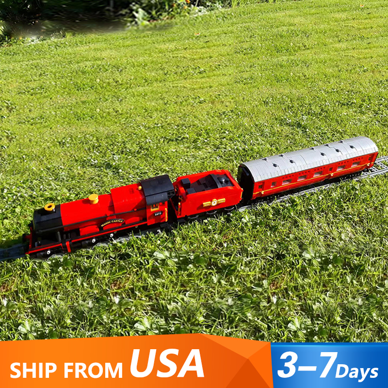 Mould King 12010 Movie & Game Series Harry Potter Magic World Magic Train Building Blocks 2086±pcs with motor From USA 3-7 Days Delivery.