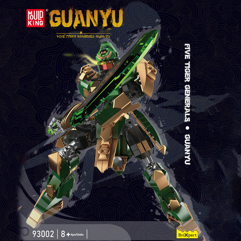 Mould King 93002 Chinese Historical Five Tiger Generals · GuanYu Toys Building Blocks ***±pcs Bricks from China.