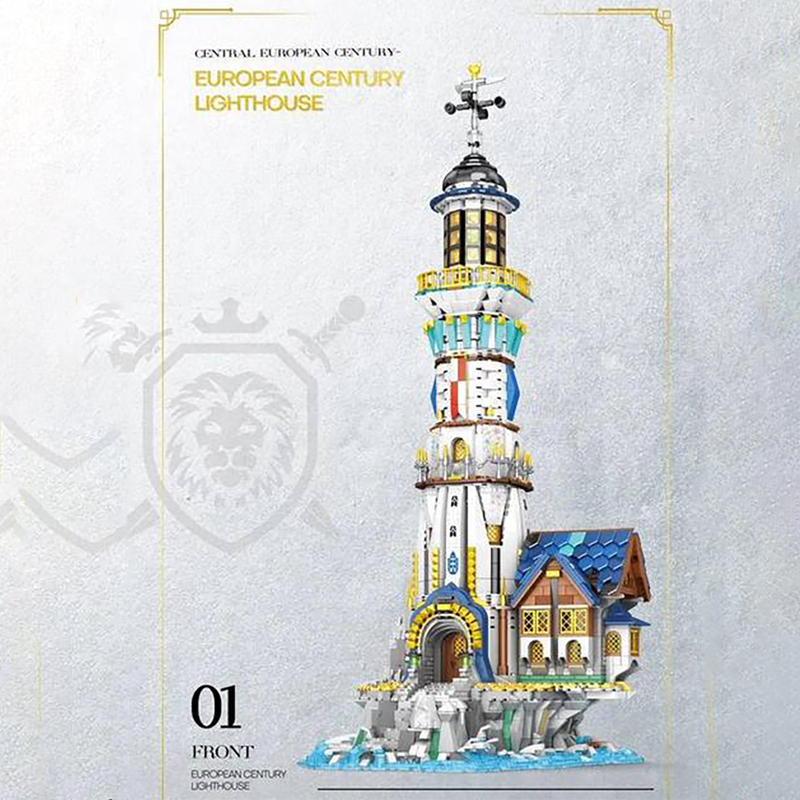 Reobrix 66028 Modular Buildings European Century Lighthouse Building Blocks 3228±pcs Bricks Toys From USA 3-7 days Delivery.