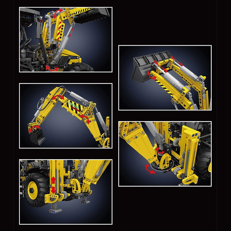 Mould King 17036 Technic Motor Yellow No.Bulldozer Building Blocks 2239±pcs Bricks from USA 3-7 Days Delivery.