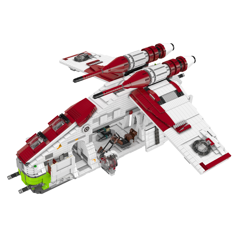 Mould King 21066 Movie & Game Star Wars LAAT-1 GunBoat Building Blocks 8039±pcs Bricks fromrom USA 3-7 Days Delivery.