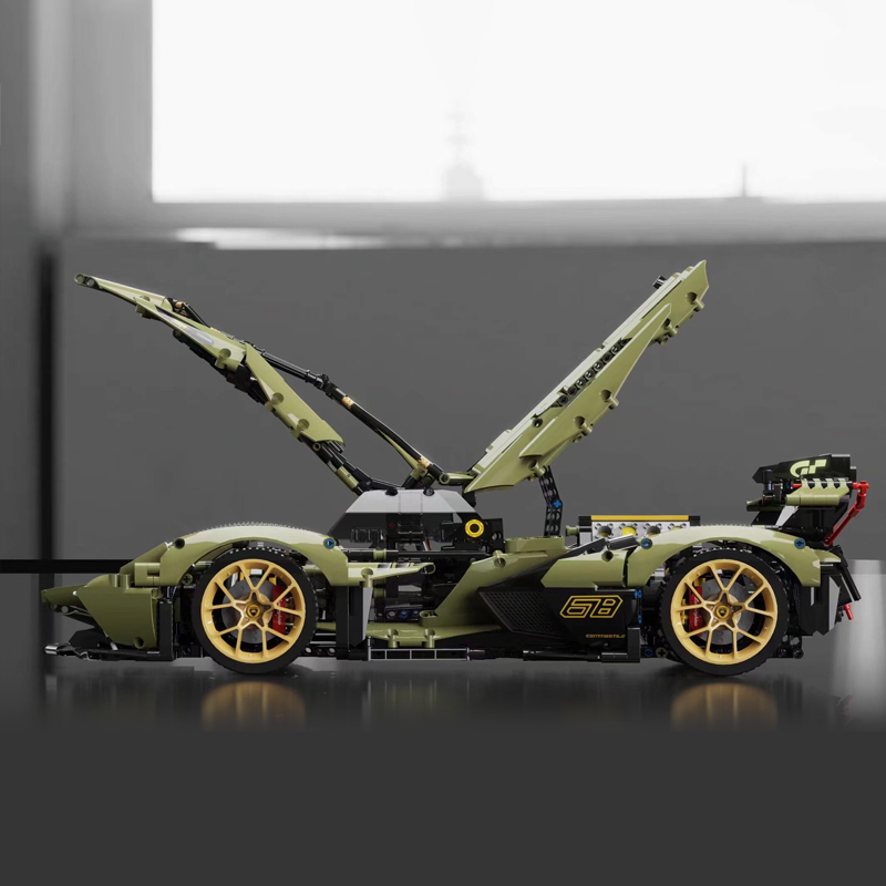 MOYU 88001 Technic Lamborghini Lambo V12 Vision GT Sports Car Building Blocks 2527±pcs Bricks From Europe 3-7 Days Delivery.
