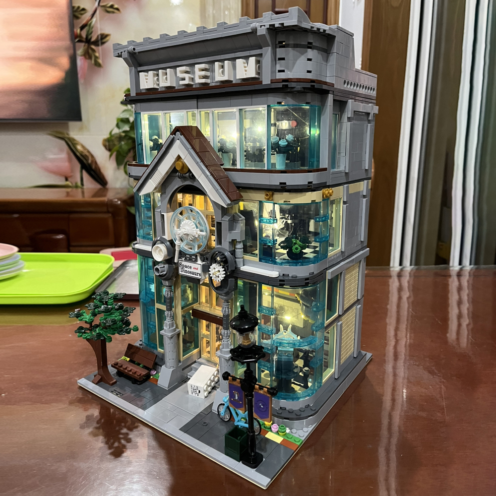 {With Light}Mork 10206 Creator Expert Science and technology museum Buildings Blocks 3784±pcs Bricks from Europe 3-7 Days Delivery.