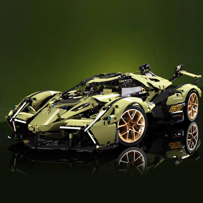MOYU 88001 Technic Lamborghini Lambo V12 Vision GT Sports Car Building Blocks 2527±pcs Bricks From Europe 3-7 Days Delivery.