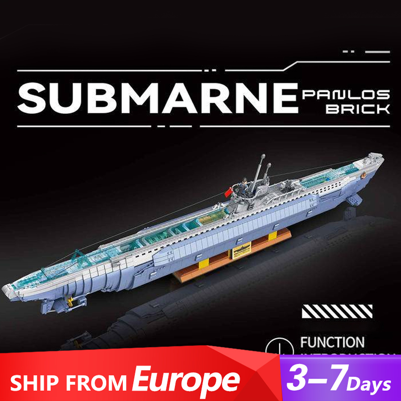 {Pre-Sale}Panlos 628011 Military VIIC U-552 Submarine Building Blocks 6112±pcs Bricks from Europe 3-7 Days Delivery.
