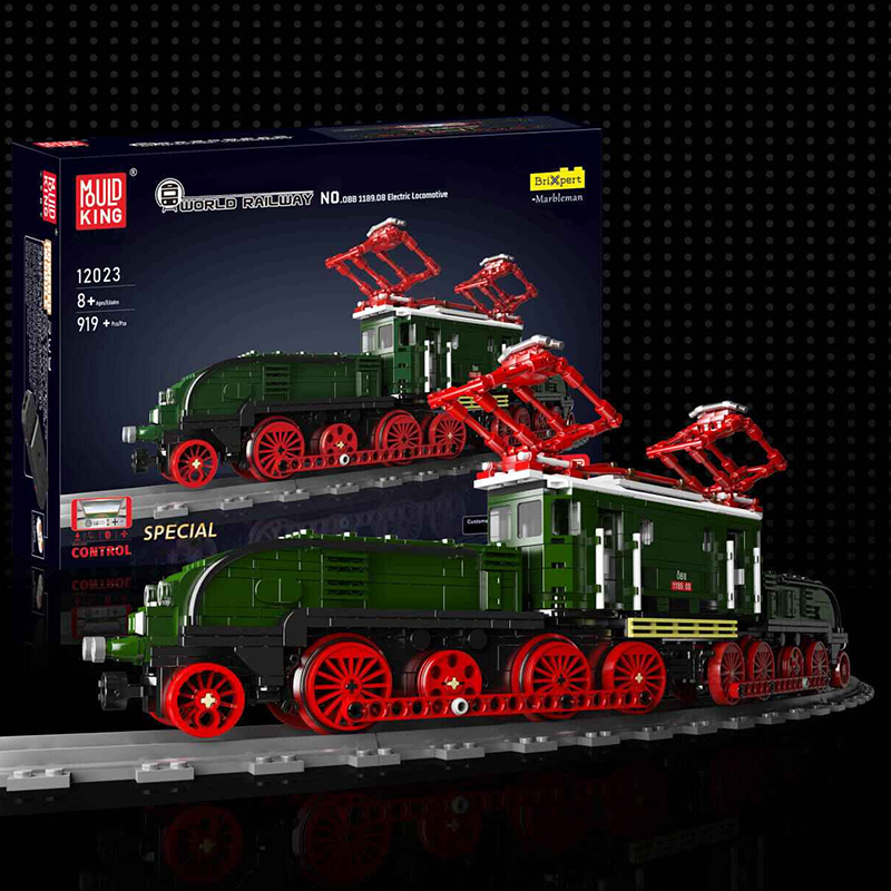 {Pre-Sale}Mould King 12023 Technic World Railway OBB 1189.08 Electric Locomotive Train Building Blocks 919±pcs Bricks from Europe 3-7 Days Delivery.