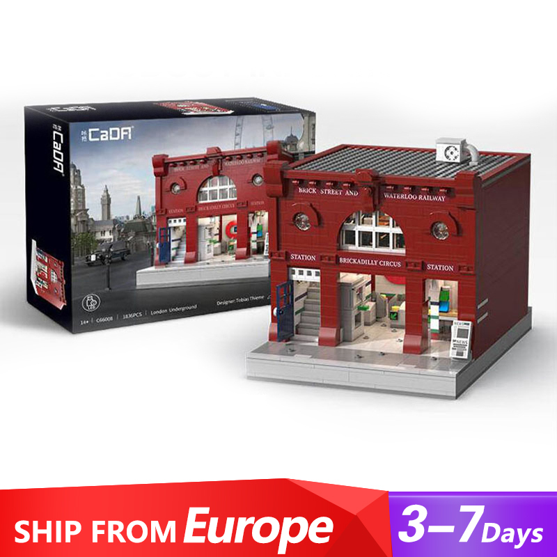 {With Original Box} CaDa C66008 Creator Expert London Underground Modular Buildings Blocks 1836±pcs from Europe 3-7 Days Delivery.