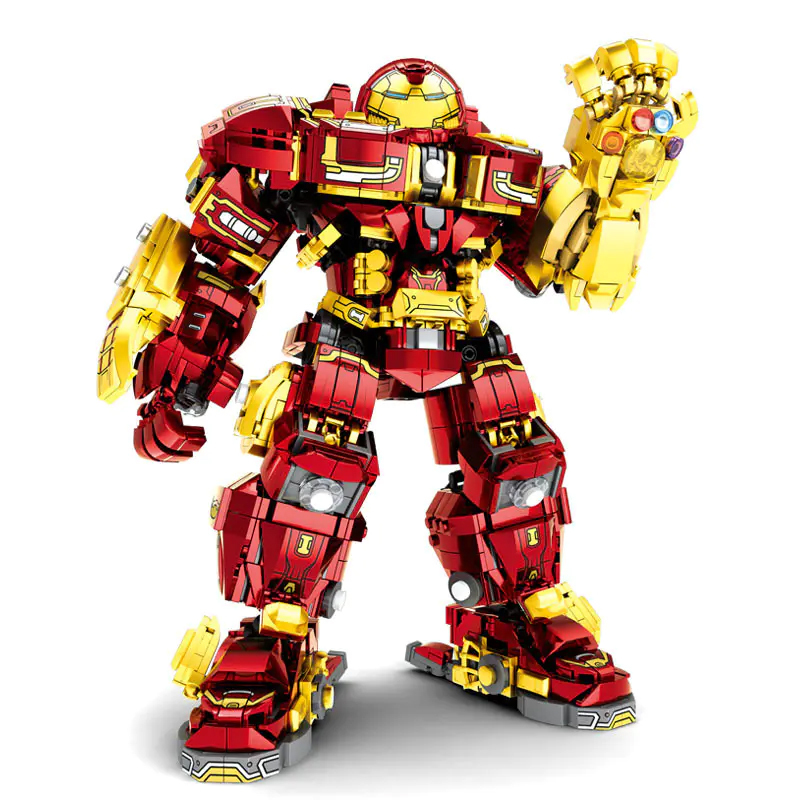 {With Light }LY76066 Marvel Super heroes Iron Hero Man Building Blocks 2008±pcs Bricks from China.