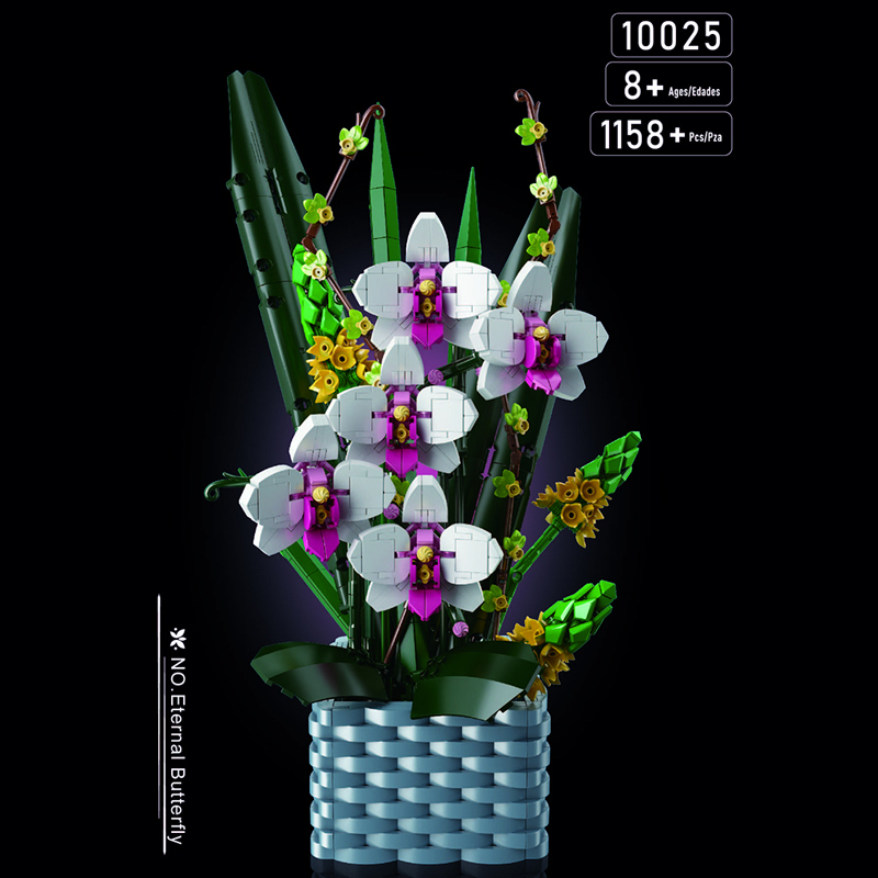 Mould King 10025 Botanical Collection Flower World Eternal Butterfly Building Blocks 1158±pcs Bricks from China.