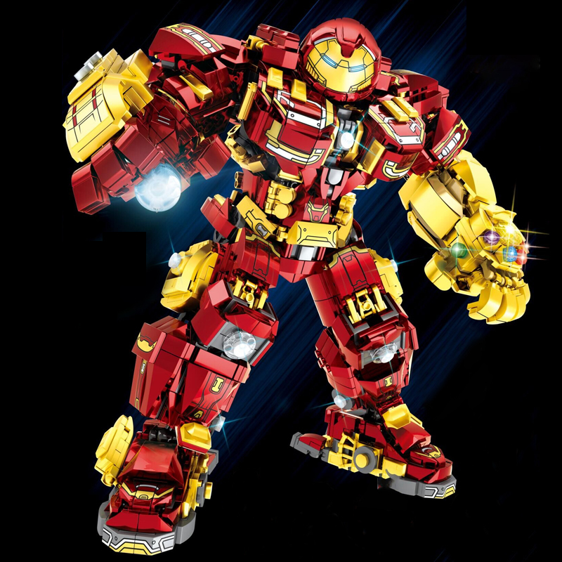 {With Light }LY76066 Marvel Super heroes Iron Hero Man Building Blocks 2008±pcs Bricks from China.