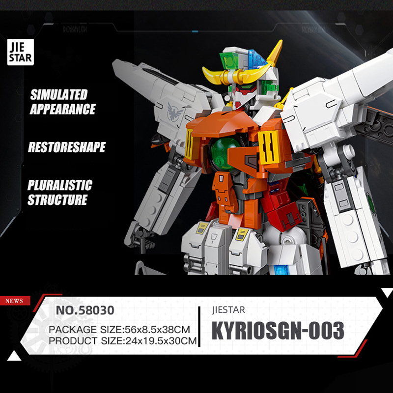 JIE STAR 58030 Creator KYROSGN-003 Building Blocks 1057±pcs Bricks from China.