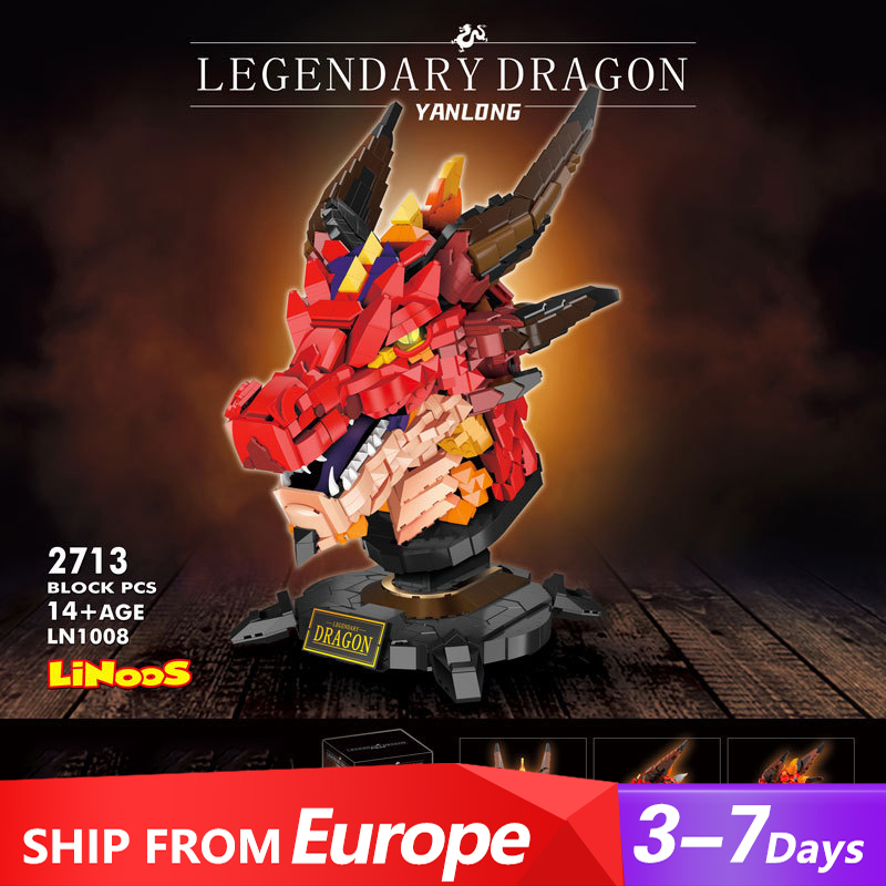 LiNoos(ZHEGAO) LN1008 Creator Expert Legendary Dragon Building Blocks 2713±pcs Bricks Toys From China Delivery.