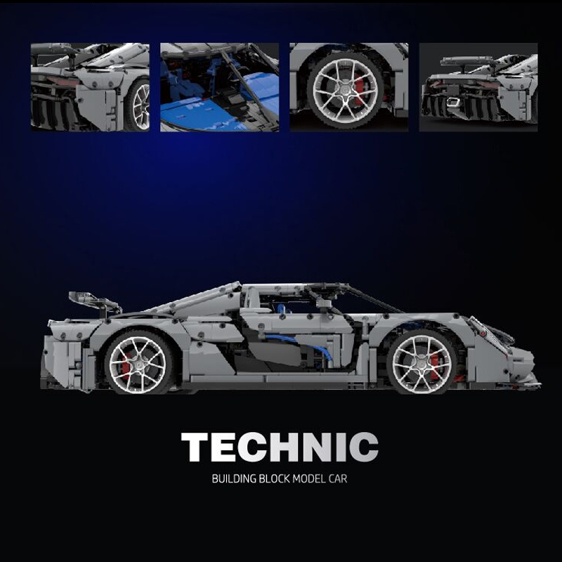 Ragare T010 Technic Koenigsegg Regera Sports Car(White,Grey,Blue)Building Blocks 4400±pcs Bricks from China.