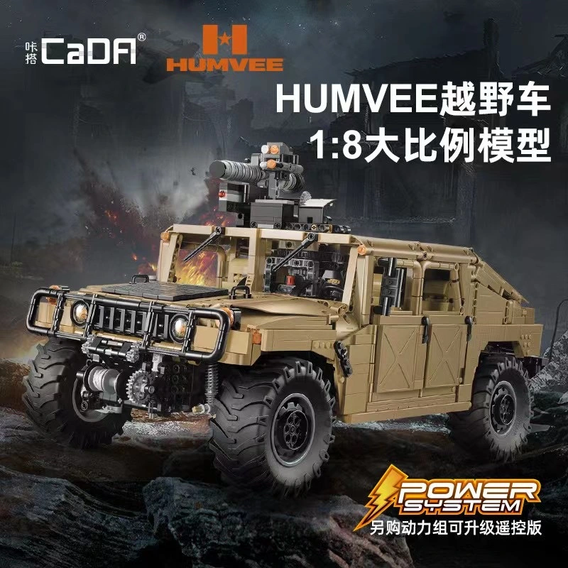 Double Eagle C61036  3935pcs HUMVEE remote control off-road vehicle 1:8 small particle puzzle assembling building block toy Ship From China