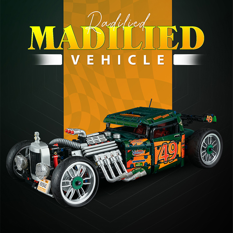 K-BOX K10509 Technic 1949 Madililed Vehicle 1:8 Building Blocks 2618pcs Bricks Toys From China Delivery.