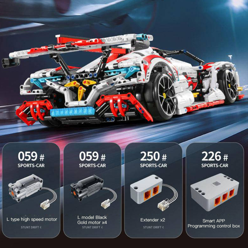 Only Set}IM.Master 9809 Technic Drift Sports Car Building Blocks