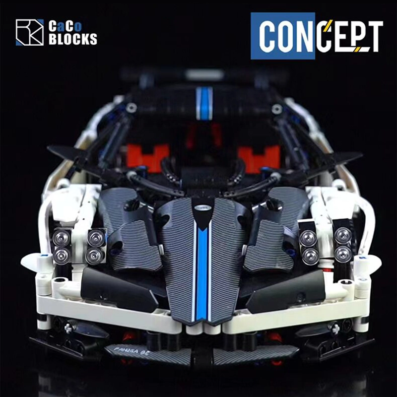 CaCo C017 Technic Moc Static version Dynamic version 1:14 Sports Car Building Blocks 1443pcs Bricks Toys From China.