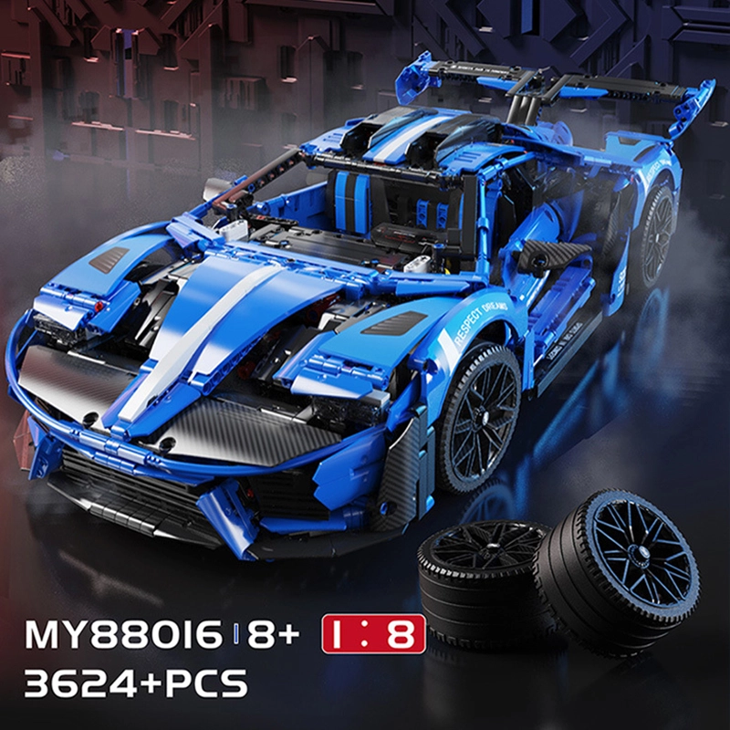 MOYU MY88016 Technic MOC GT Sports Car 1:8 Model Building Blocks 3624pcs Bricks Toys From China.