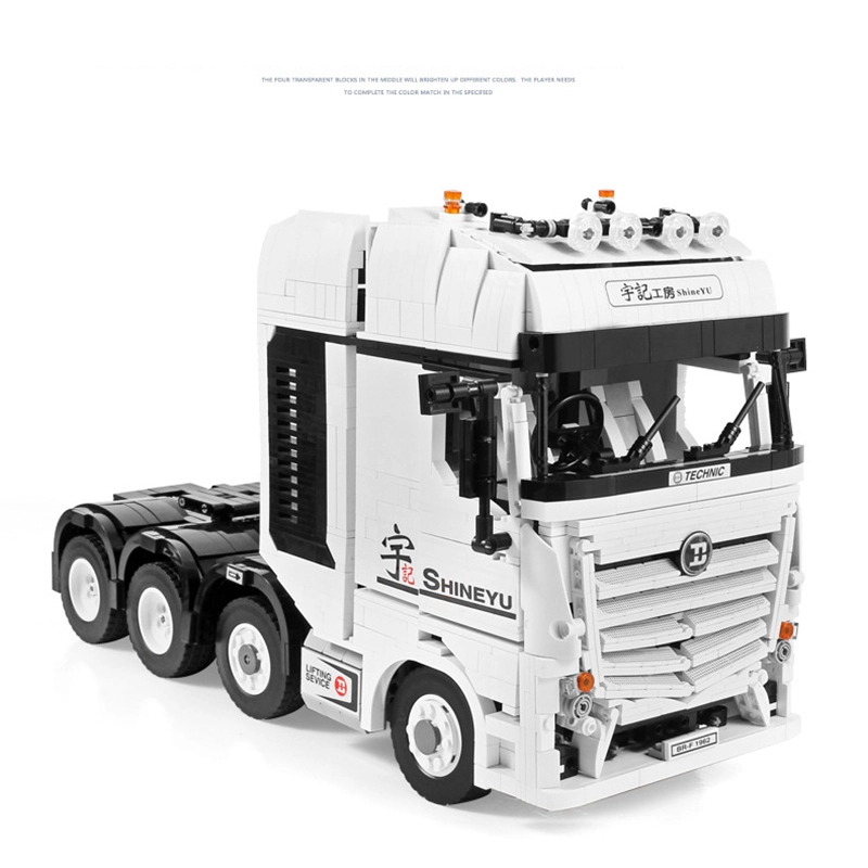 YC-QC007 Technic 1:10 Motor Fully RC Benz ACTROS 4163 Car Building Blocks 2949pcs Bricks Toys From China Delivery.