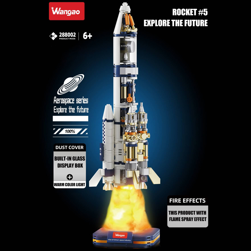 Wangao 288002 Space Series Long March 5 Launch Vehicle Building Blocks***±pcs Bricks from China