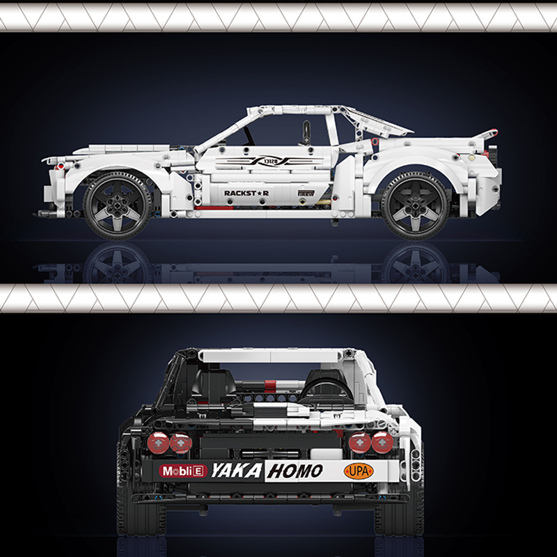 With Motor]Mould King 13128 Dodge Hellcat Technic