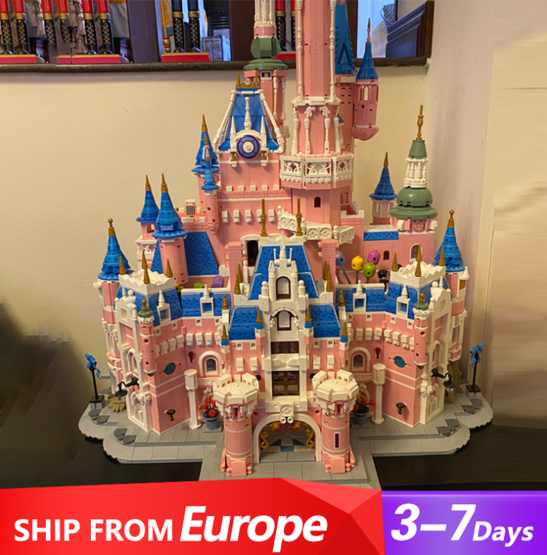 PANLOS 613003 Creator Expert Pink Dream Castle Building Blocks 9963±pcs Bricks Toys From Europe 3-7 Days Delivery.