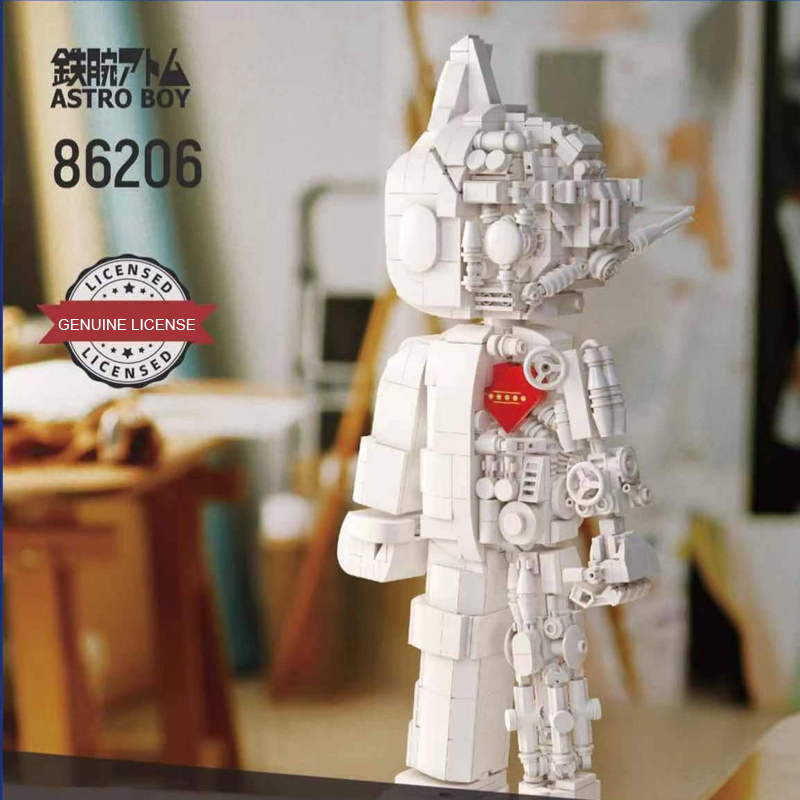 Pantasy 86206 Movie & Game White Astro Boy Mechanical Clear Ver Building Blocks ****±Bricks From China.