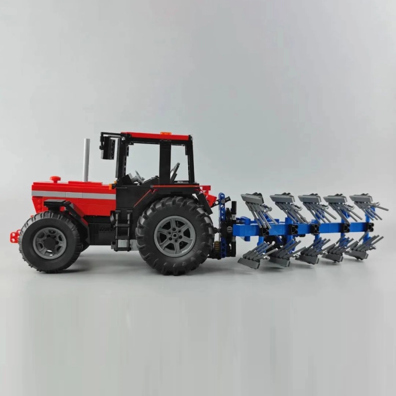 {With Motor}CaDa C61052w Technical Farm Tractor 1:17 Remote Control Model Building Blocks 1675±pcs bricks from China