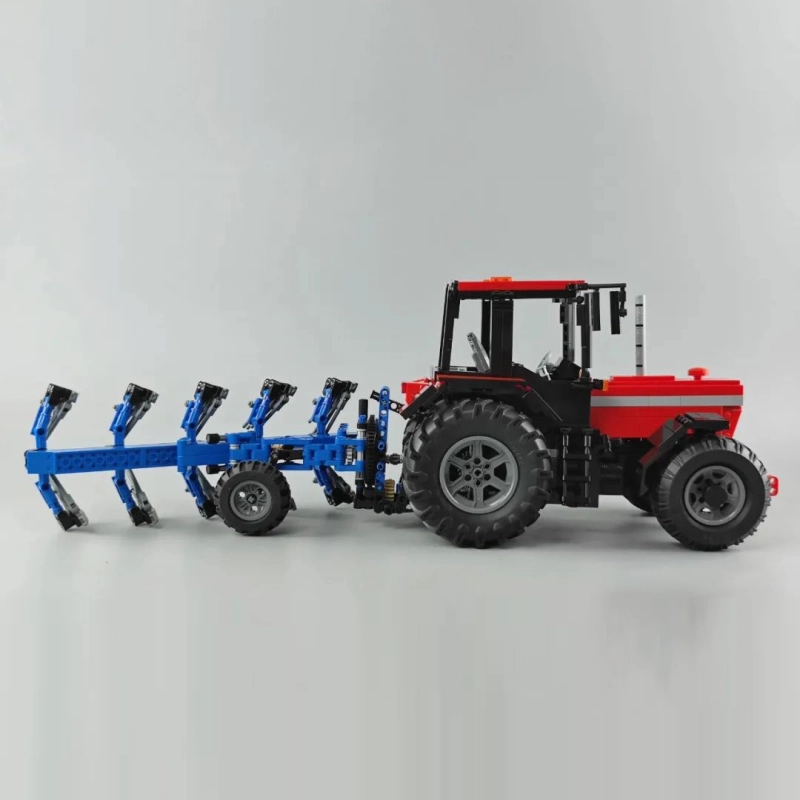 {With Motor}CaDa C61052w Technical Farm Tractor 1:17 Remote Control Model Building Blocks 1675±pcs bricks from China