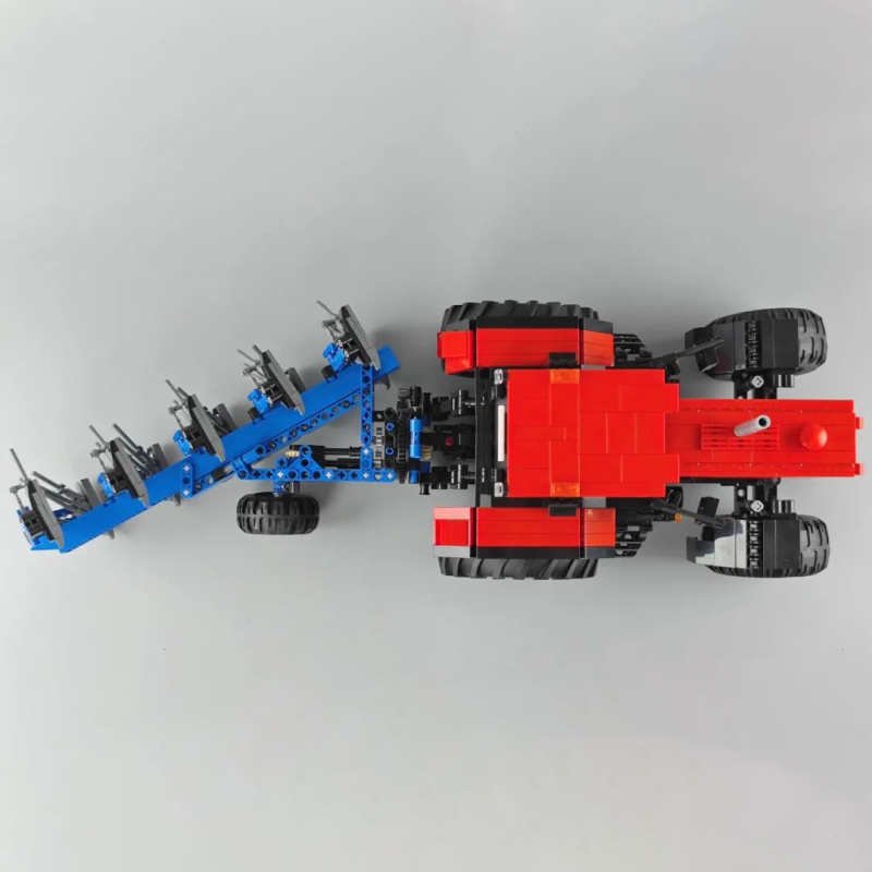 {With Motor}CaDa C61052w Technical Farm Tractor 1:17 Remote Control Model Building Blocks 1675±pcs bricks from China