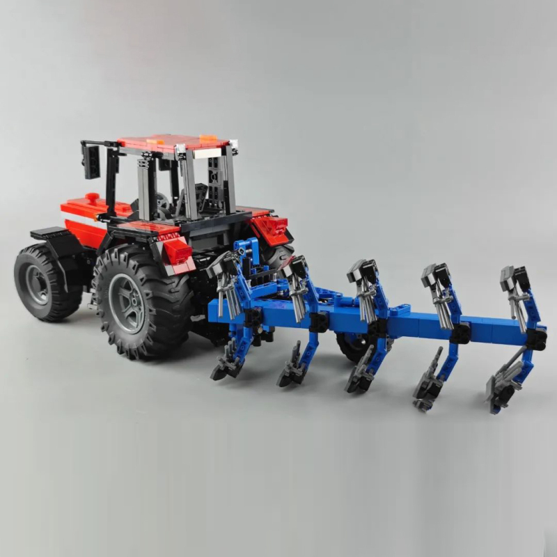 {With Motor}CaDa C61052w Technical Farm Tractor 1:17 Remote Control Model Building Blocks 1675±pcs bricks from China