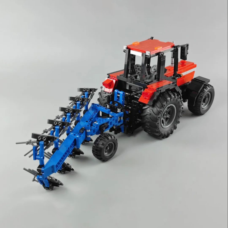 {With Motor}CaDa C61052w Technical Farm Tractor 1:17 Remote Control Model Building Blocks 1675±pcs bricks from China