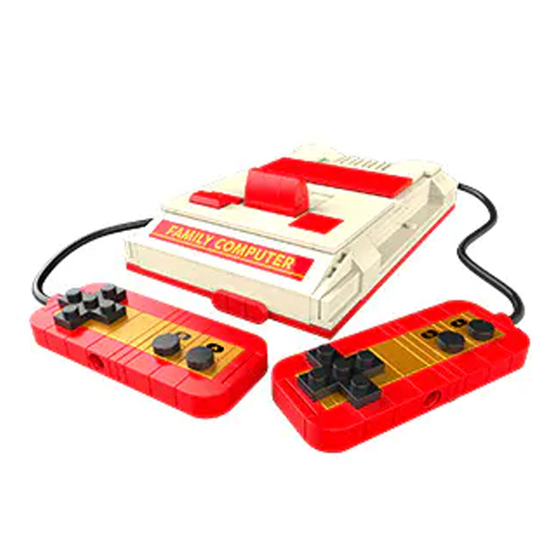 JAKI JK8213 Red & White Game Console Retro 228±pcs Building Block Brick from China