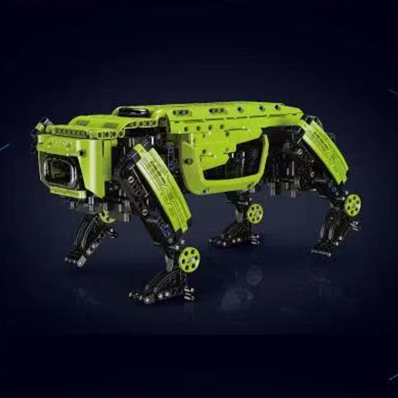 Mould King 15077 Technic Power Motor Green Robot Dog Building Blocks 886±pcs Bricks from China.